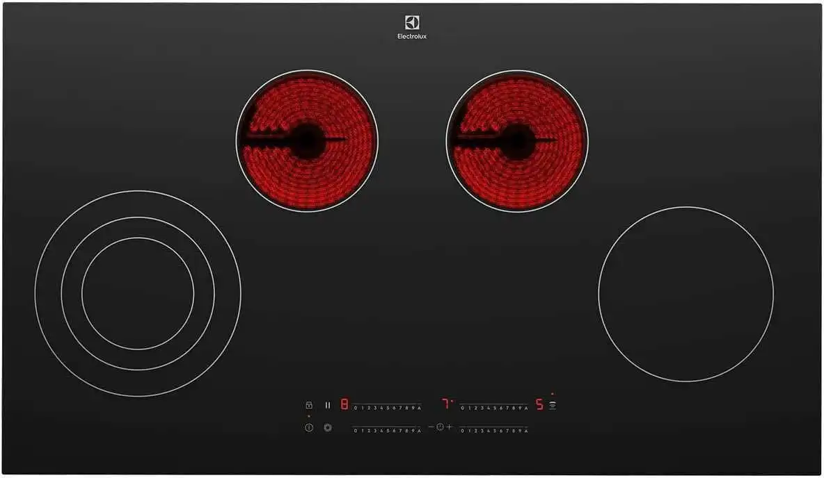 Electrolux 90cm Black Ceramic Glass Electric Cooktop EHC944BE
