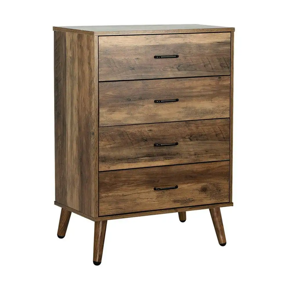 AUDRE 4 Chest of Drawers Storage Cabinet Tallboy Dresser Industrial Furniture