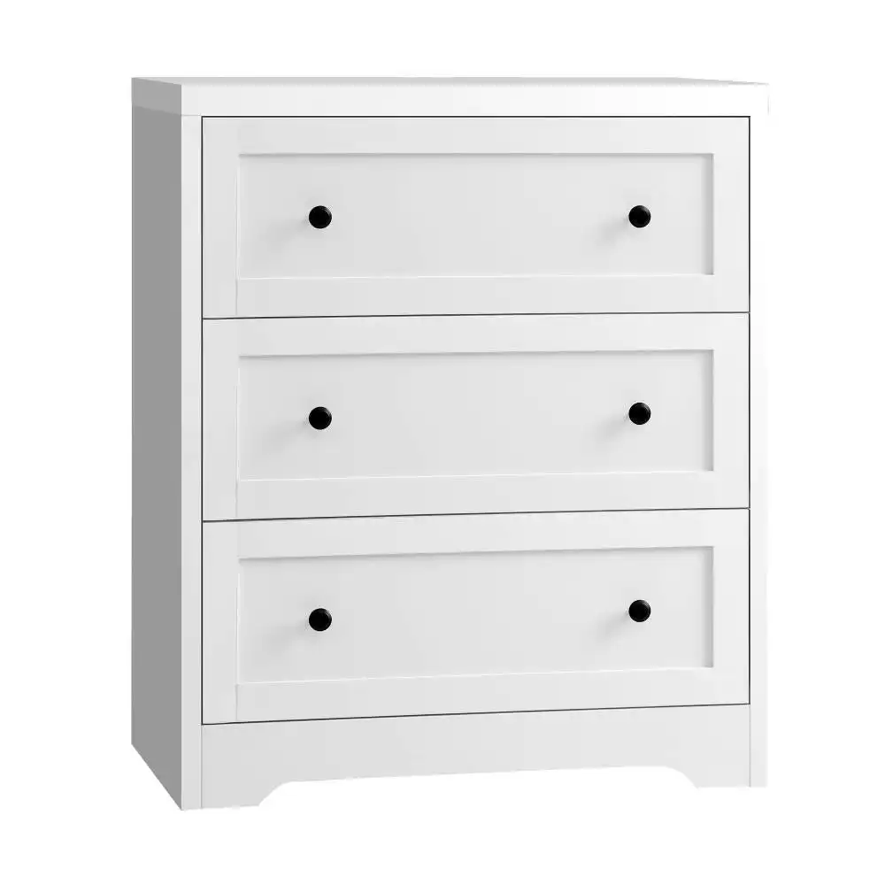 STAN 3 Chest of Drawers Tallboy Cabinet Bedside Table Hamptons Furniture