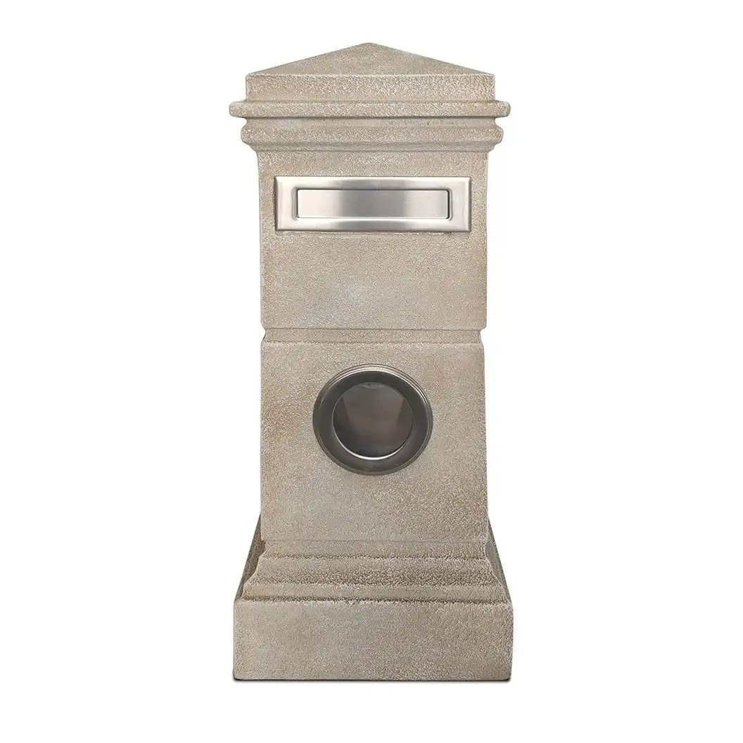 Pillar Letterbox Roma Sandstone