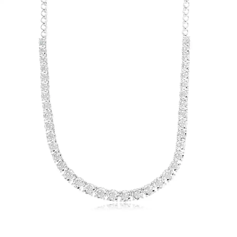 1/3 Carat Diamond Chain in Sterling Silver