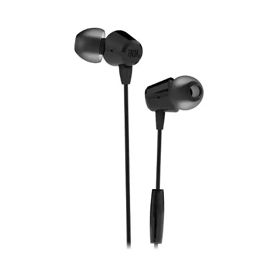 JBL C50HI In-Ear Headphones – Black
