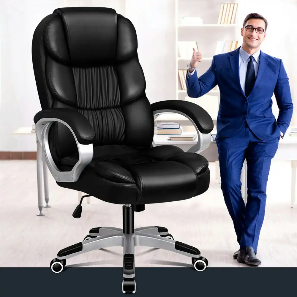 Alfordson Office Chair Upgraded Armrests Alpha Black