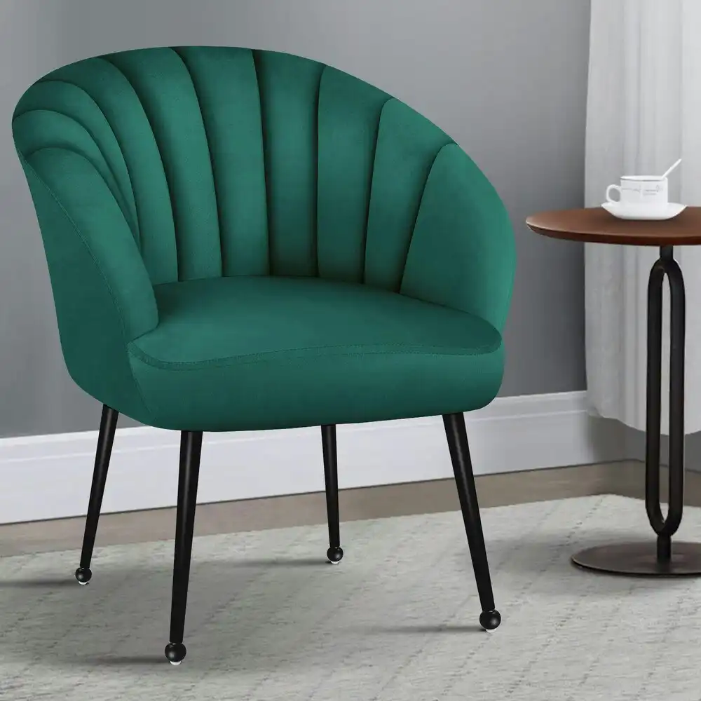Alfordson Armchair Lounge Accent Chair Velvet Green