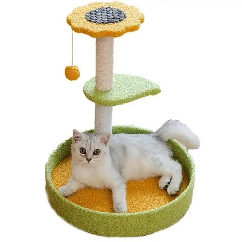 Cat Tree Scratching Tower Post Pet Climbing Board Scratcher Furniture Pet Toy Au