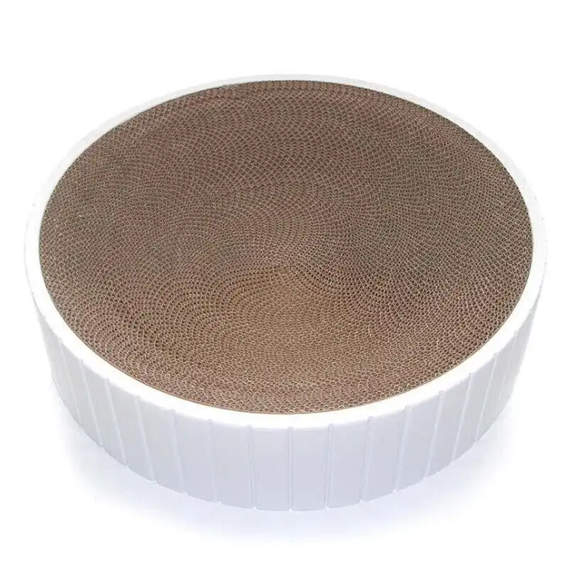 2In1 Cat Scratching Board Round Car Scratcher Pad Lounge Bed Bowl Pet Sofa House