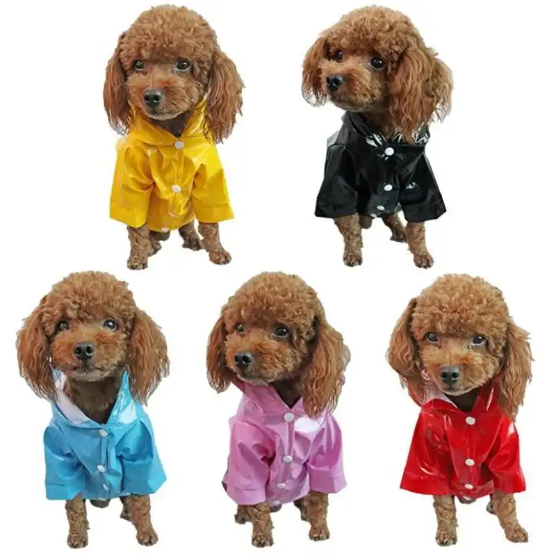 L Size Outdoor Hoodies Jacket Waterproof Pet Dog Clothes Puppy Raincoat Rain Coat