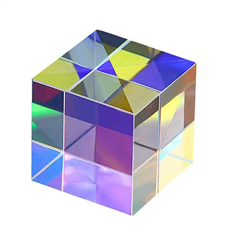 Cmy Optical Glass Defective Cube Prism Cross Dichroic Rgb Dispersion Six-Sided U