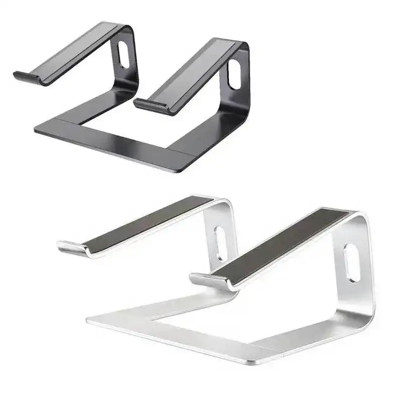 Portable Aluminium Laptop Stand Tray Holder Cooling Riser For 11”-15.4” Macbook