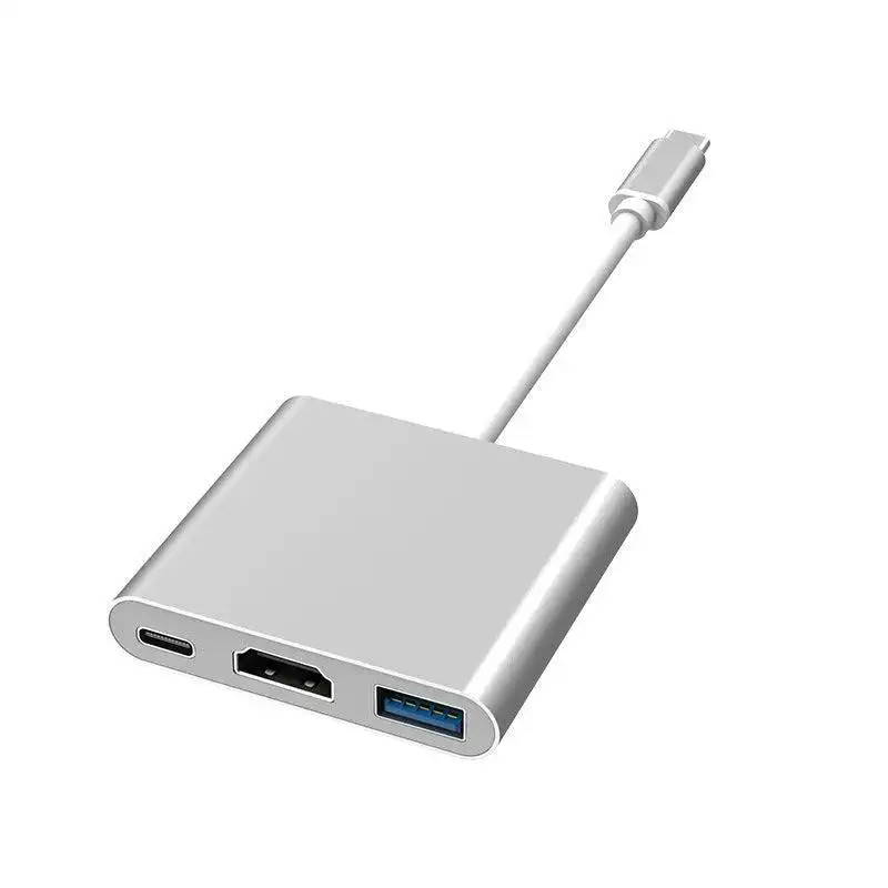 USB-C HDMI USB 3.0 Adapter Converter Cable 3 in 1 Hub For MacBook Pro iPad TypeC