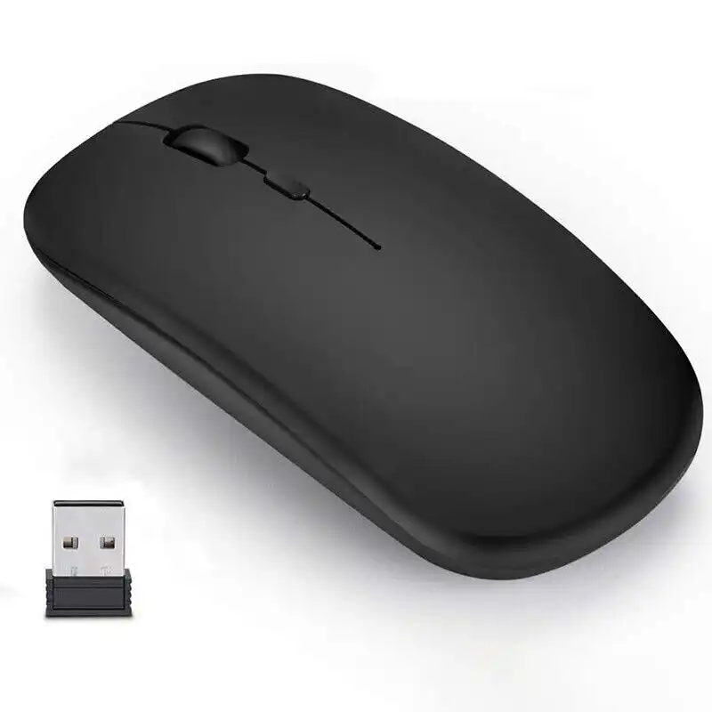 Optical Wireless Bluetooth 5.1 Slim Rechargeable Mouse for Laptop, Mac，iPad