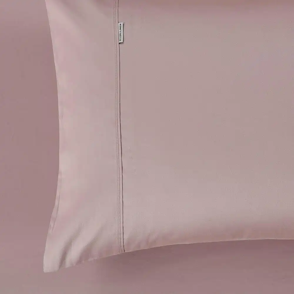 400 Thread Count Fitted sheet Queen Bed Extra Depth Blush