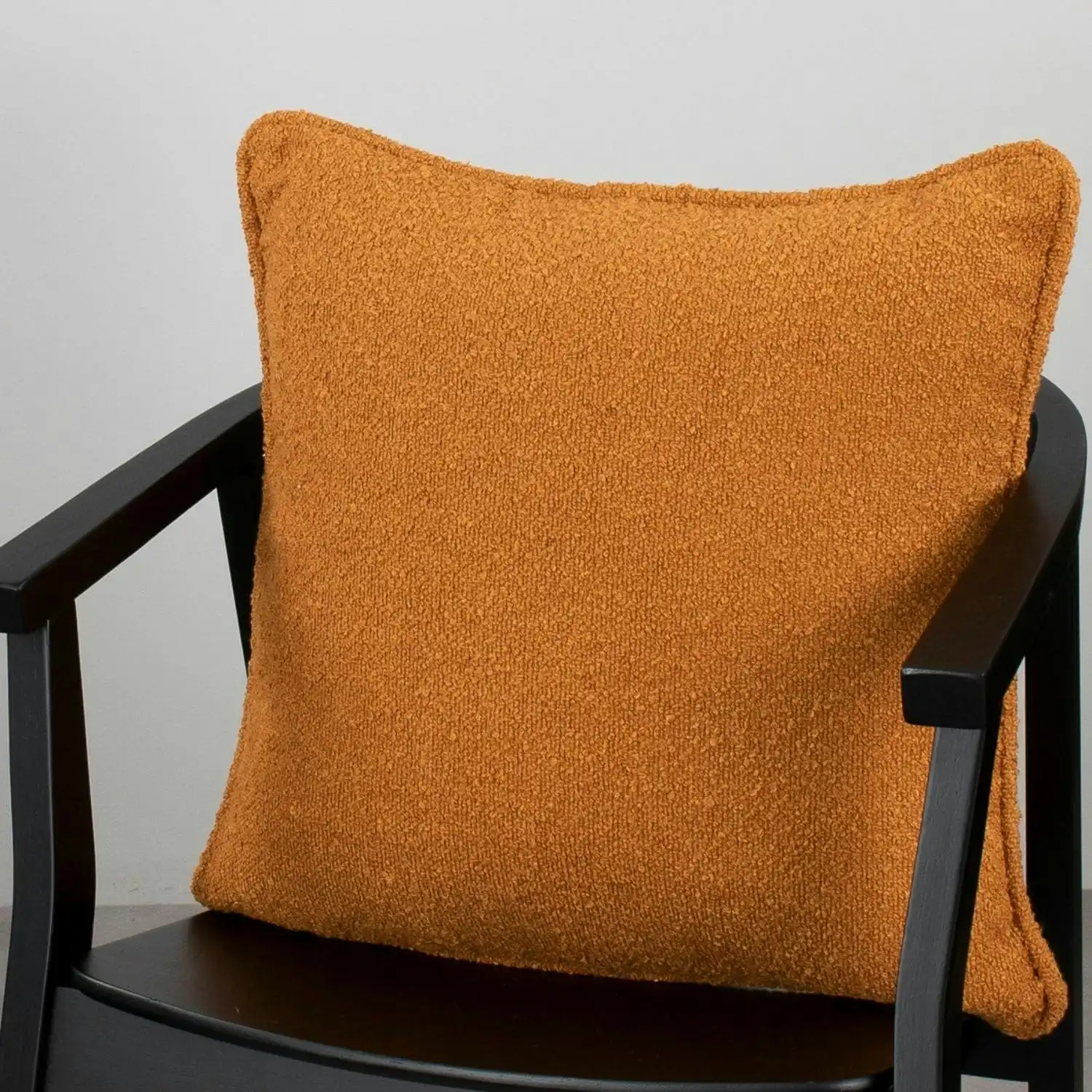 Boucle Square Cushion - Rust