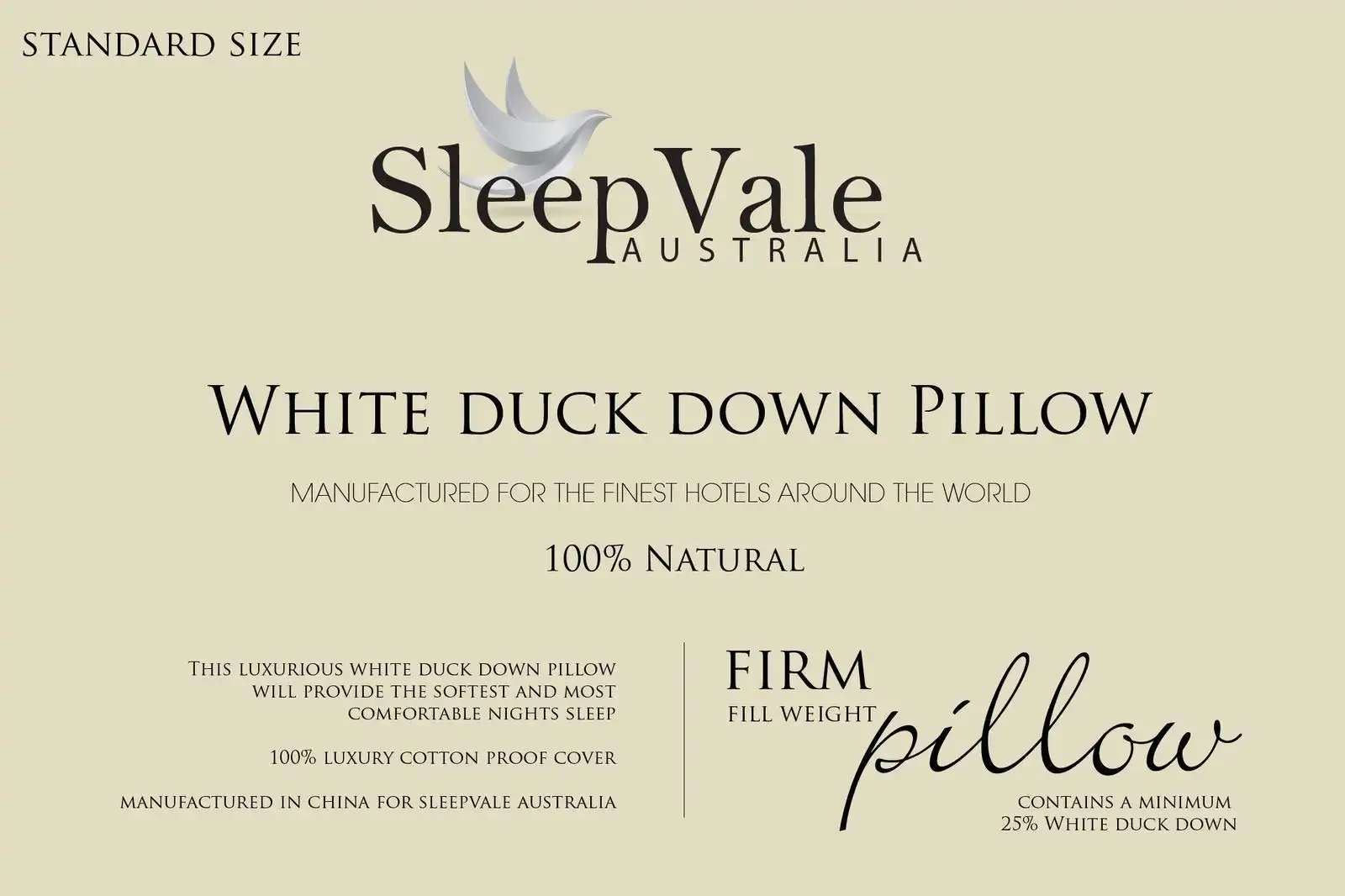 Duck Down pillow Firm