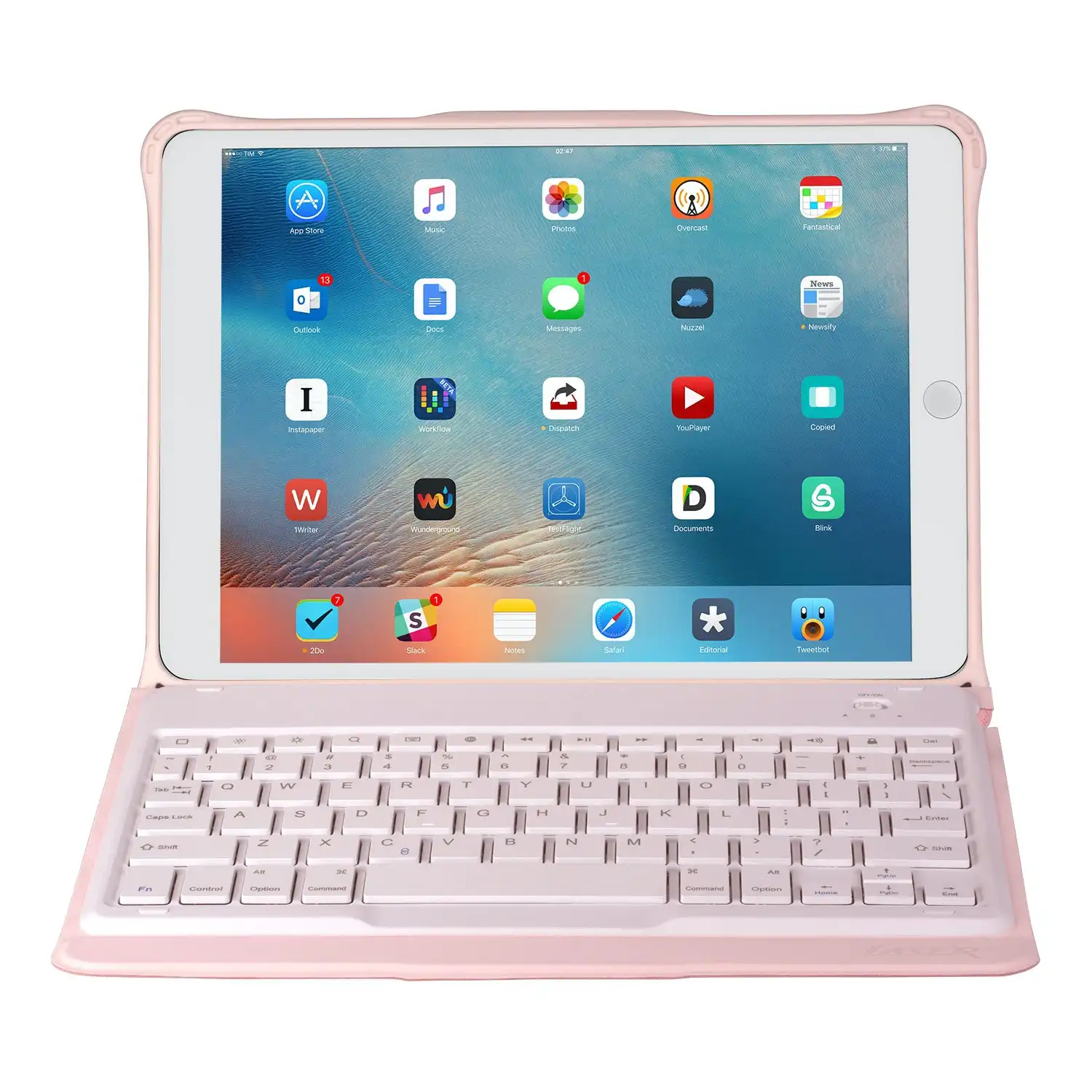 Laser 10.2 inch Wireless Keyboard for iPad Pink