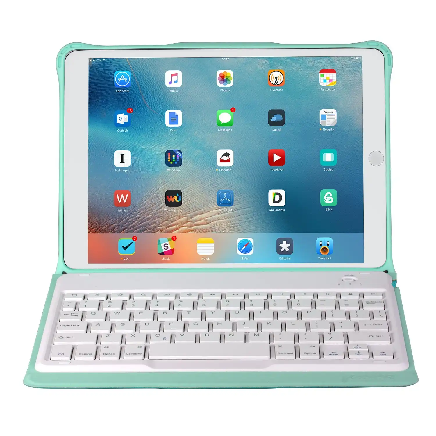 Laser 10.2 inch Wireless Keyboard for iPad Green