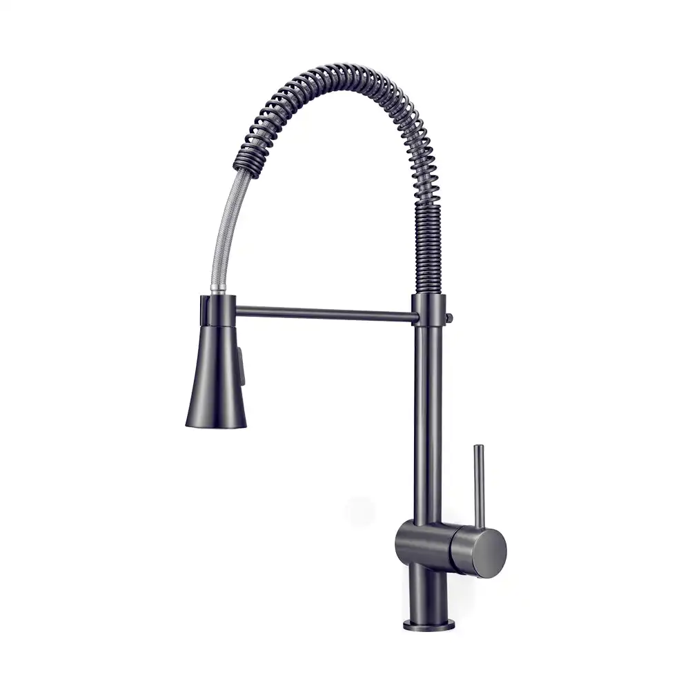 Simplus Kitchen Mixer Tap Pull Out Sink Faucet Basin Brass Swivel Taps WELS Grey