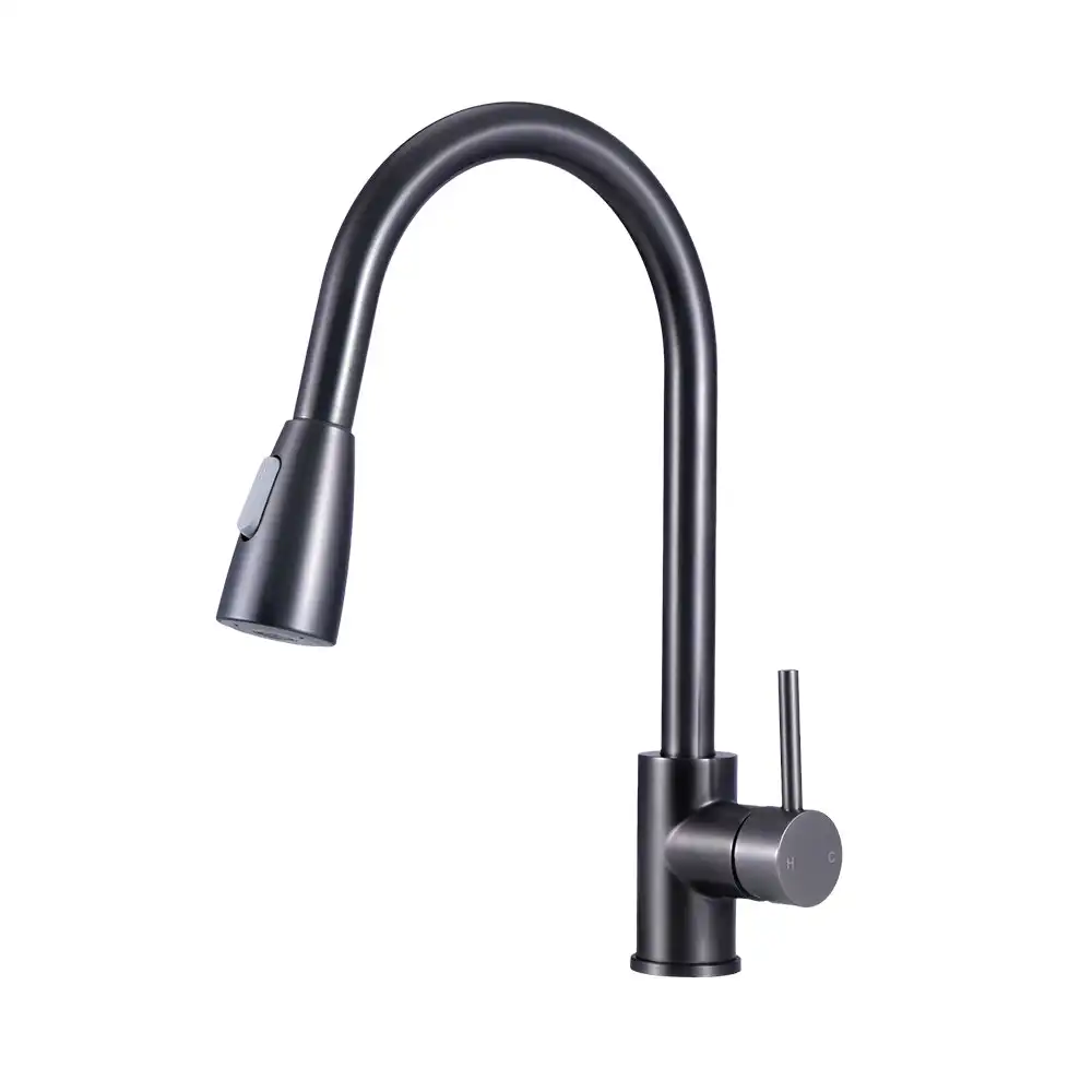 Simplus Brass Pull Out Mixer Tap Swivel Spout Kitchen Sink Laundry Basin Faucet