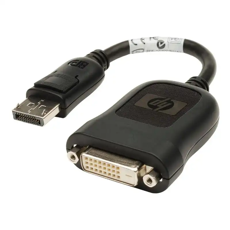 HP DisplayPort to DVI-D- Male to Male Adapter Cable