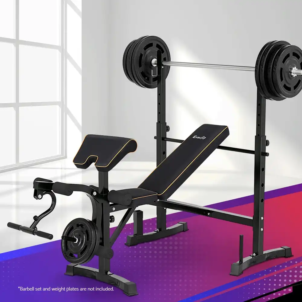 Everfit 10 In 1 Weight Bench Home Gym Station Bench Press 330KG