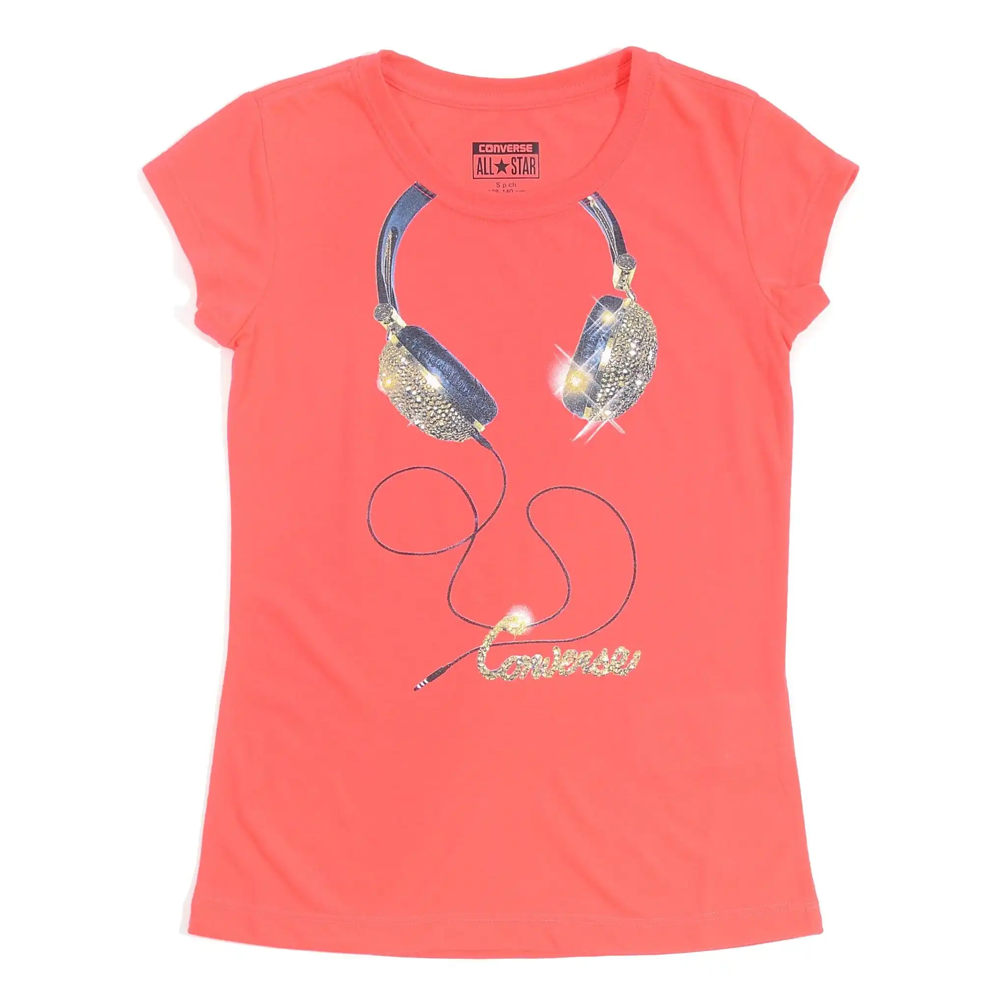 Converse Pink Headphones Tee