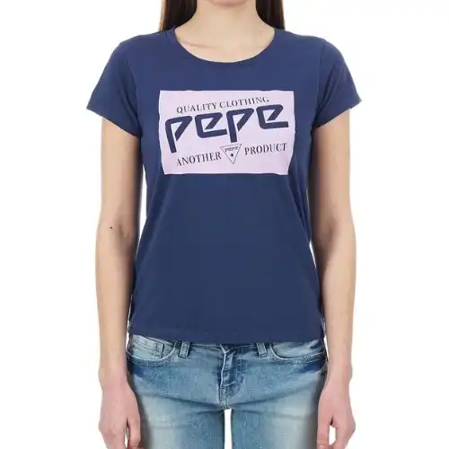 Pepe Jeans Girls T-Shirt Dulwich Navy Blue
