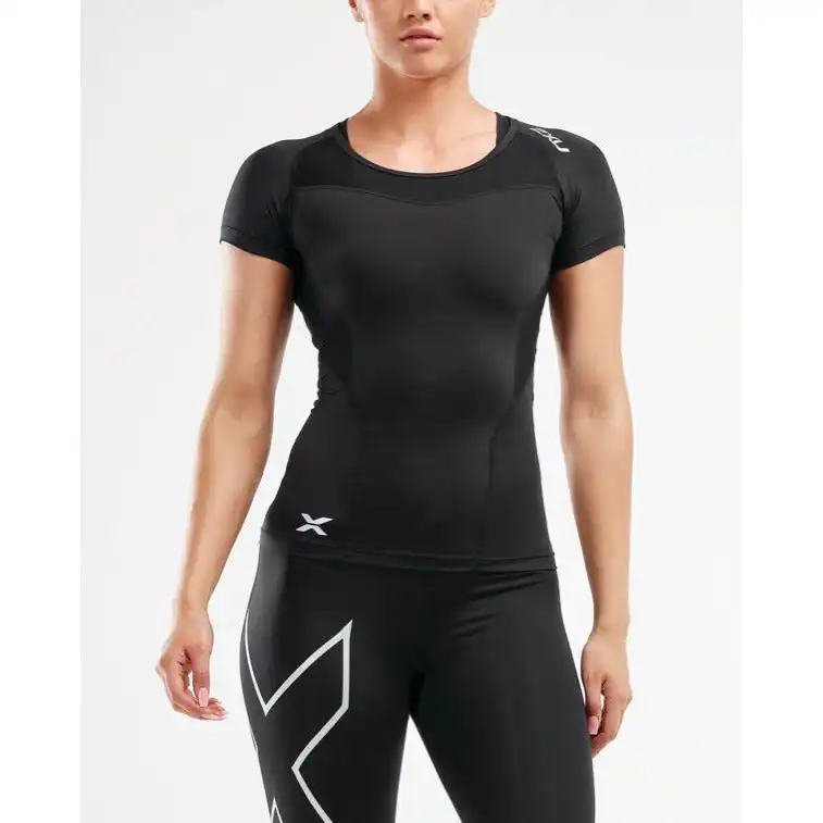 2XU Women's Compression Short Sleeve Top - Black