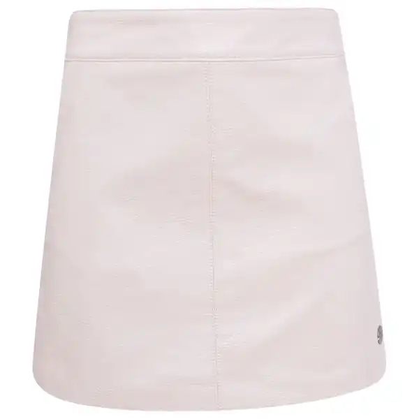 Pepe Jeans Teen Girls Zip Up Leather Look Skirt In Baby Pink