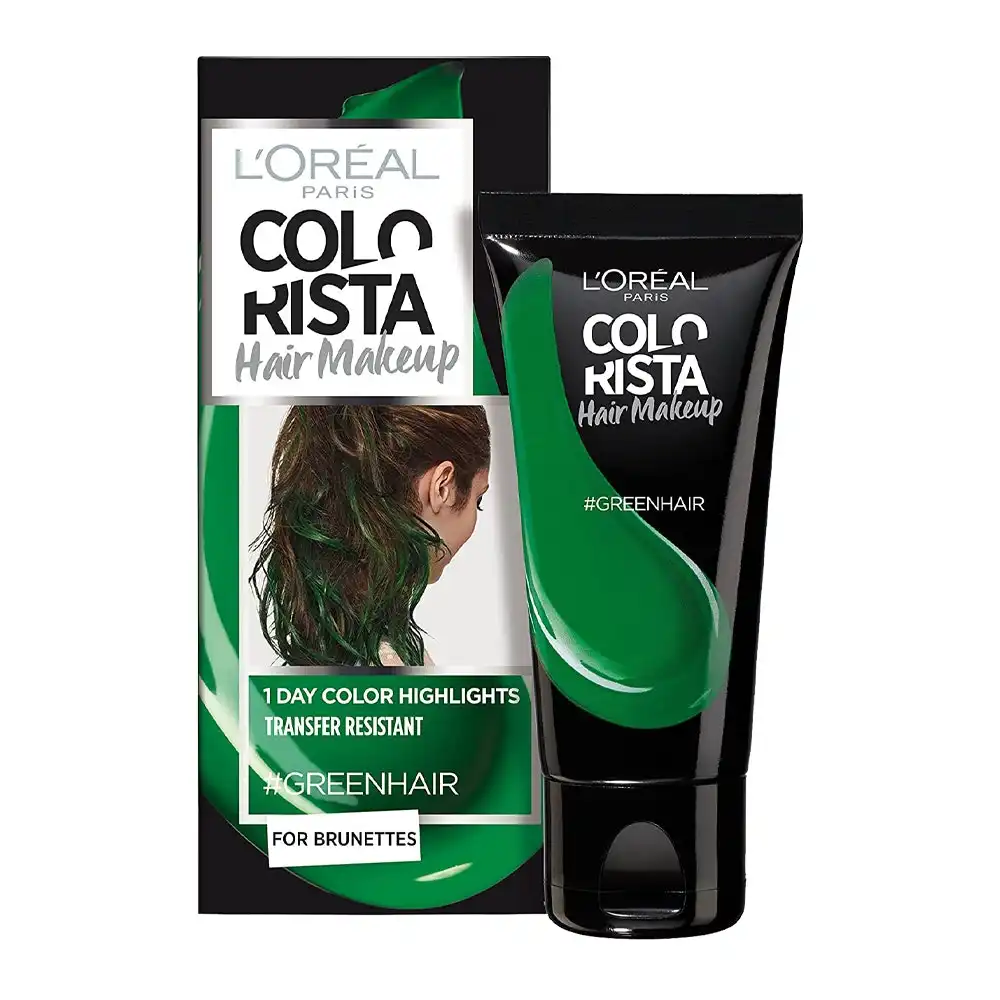 L'Oreal Colorista Hair Makeup 1 Day Colour Highlights 30ml #GREEN HAIR