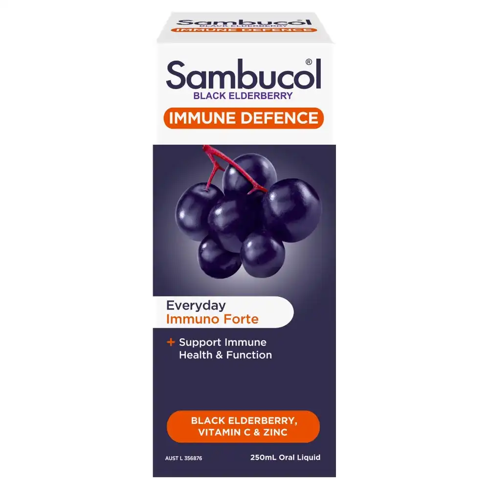 Sambucol Everyday Immuno Forte 250mL Oral Liquid Black Elderberry Family Pack