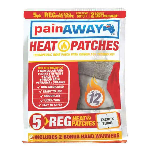Painaway Pain Away Heat Patches Reg 5pk Regular