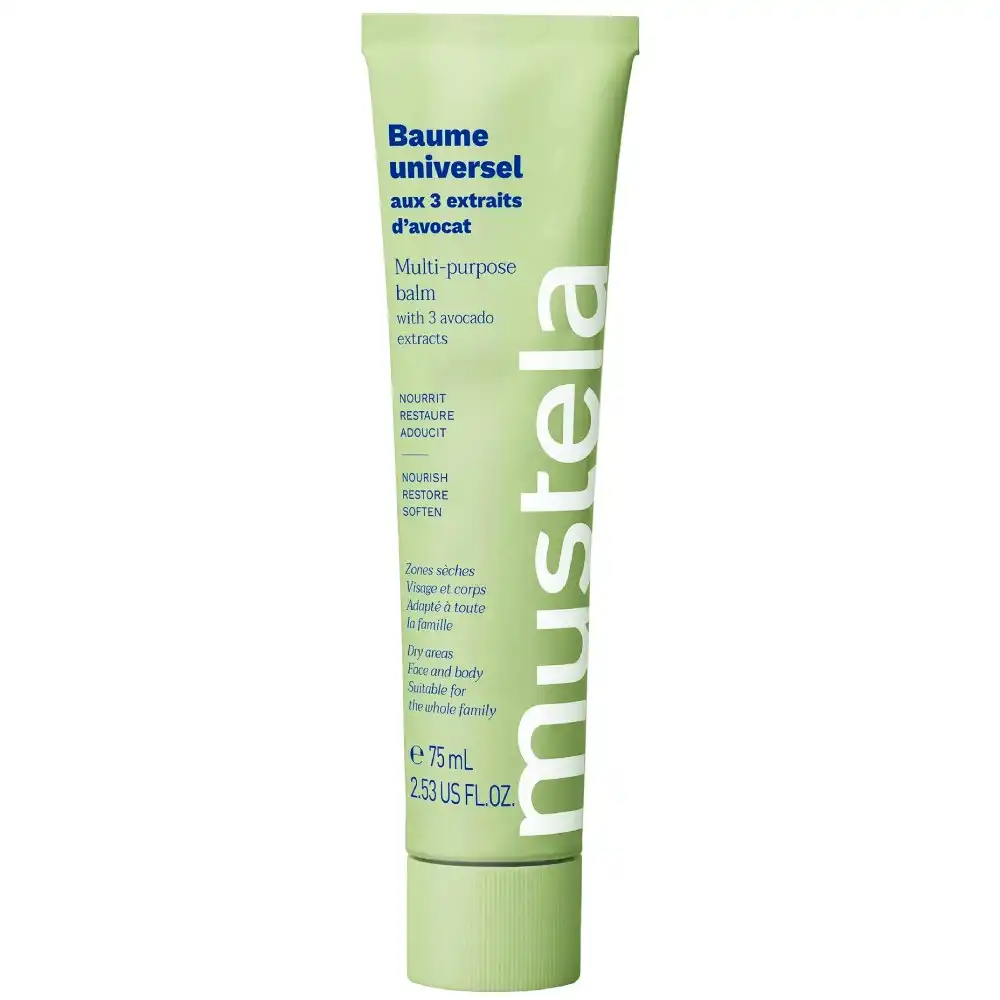 MUSTELA Multi-Purpose Balm 75mL 3 Avocado Extracts Dry Skins Face and Body