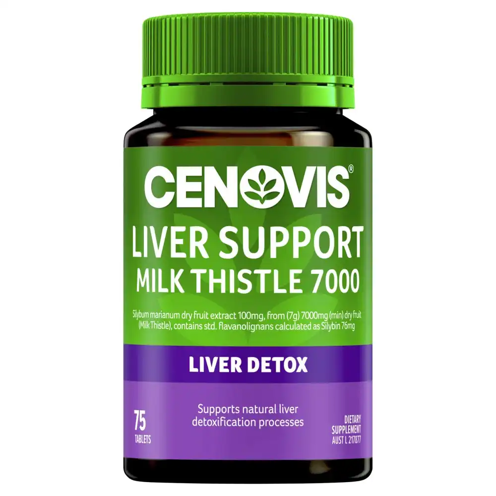 Cenovis Liver Support Milk Thistle 7000mg 75 Tablets