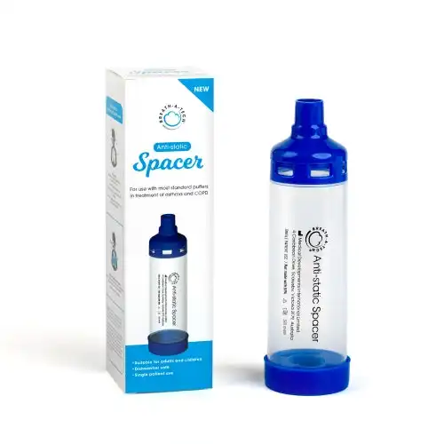 Breath A Tech - Anti-Static Spacer for Asthma & COPD Inhalers Puffers