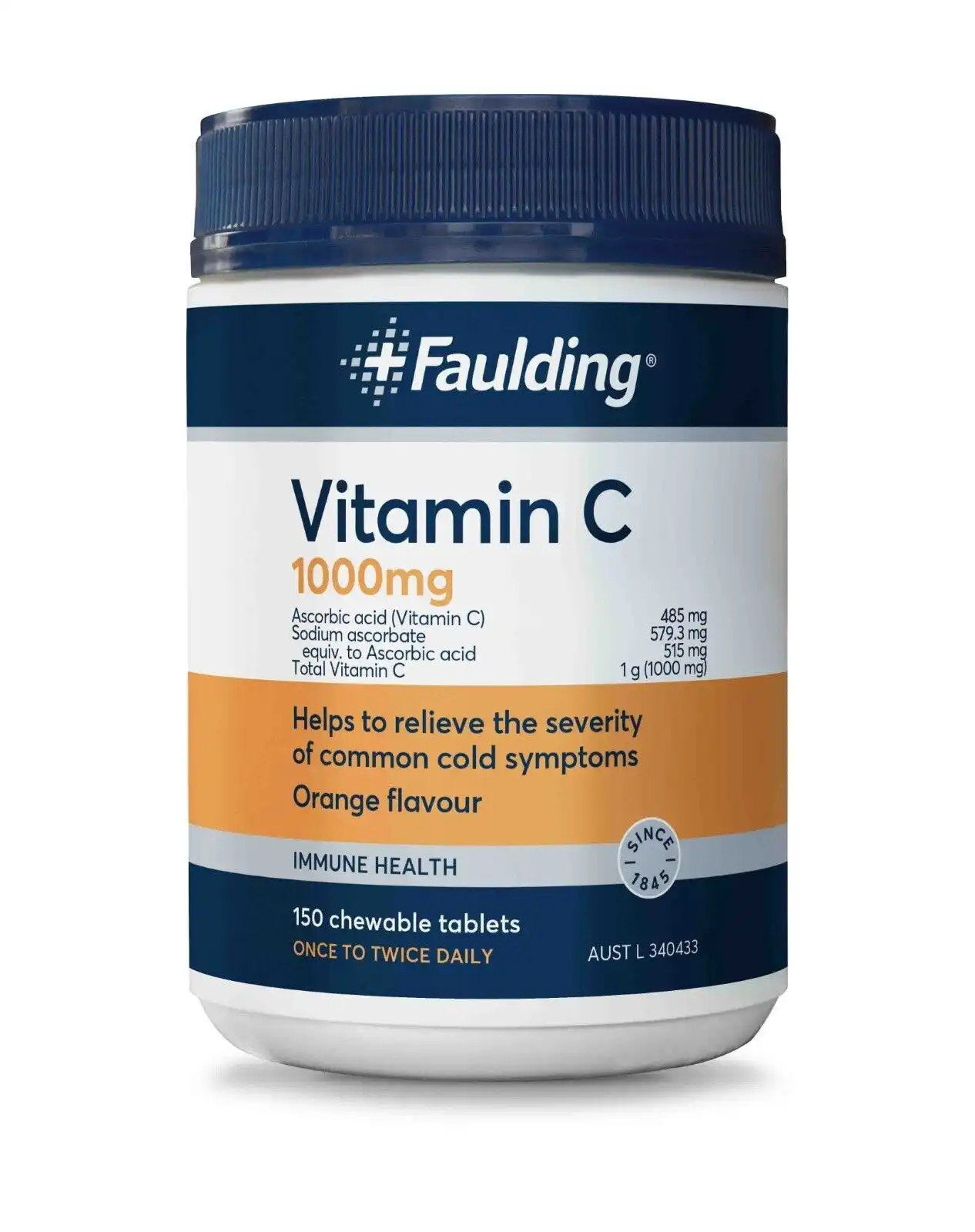 Faulding Vitamin C 1000mg 150 Tablets