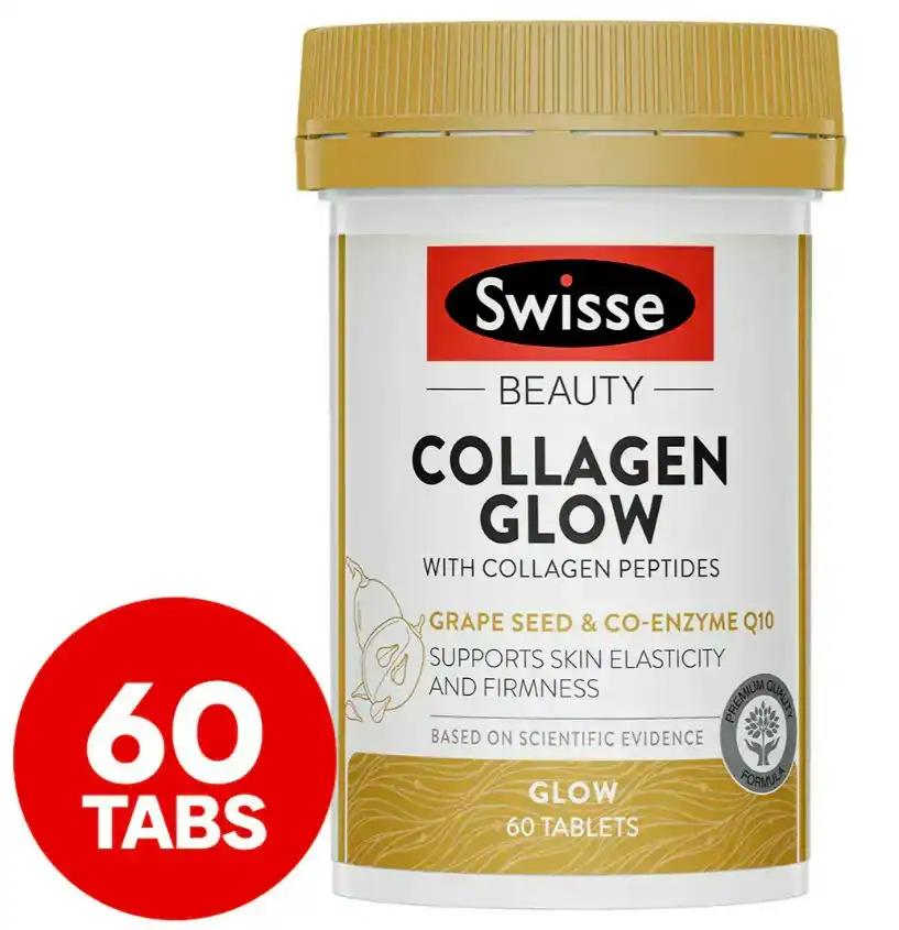 Swisse Beauty Collagen Glow With Collagen Peptides 60, 120 Tablets Fast Dispatch