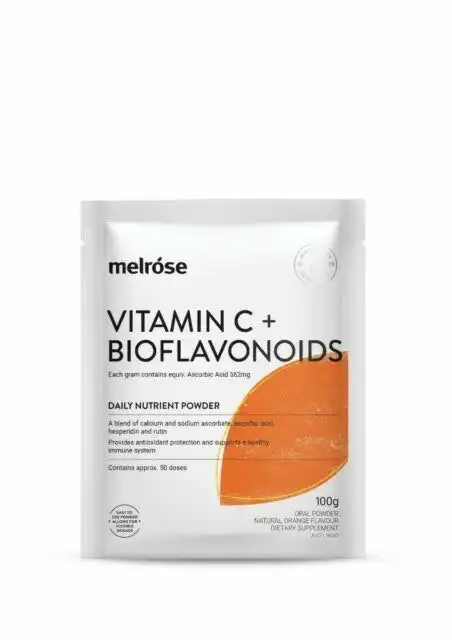 Melrose Vitamin C + Bioflavonoids Orange Flavoured 100g Oral Powder 400g