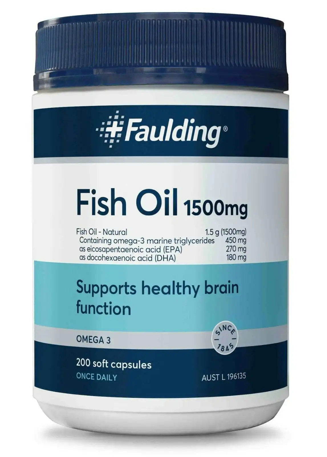 Faulding Fish Oil 1500mg 200 Caps