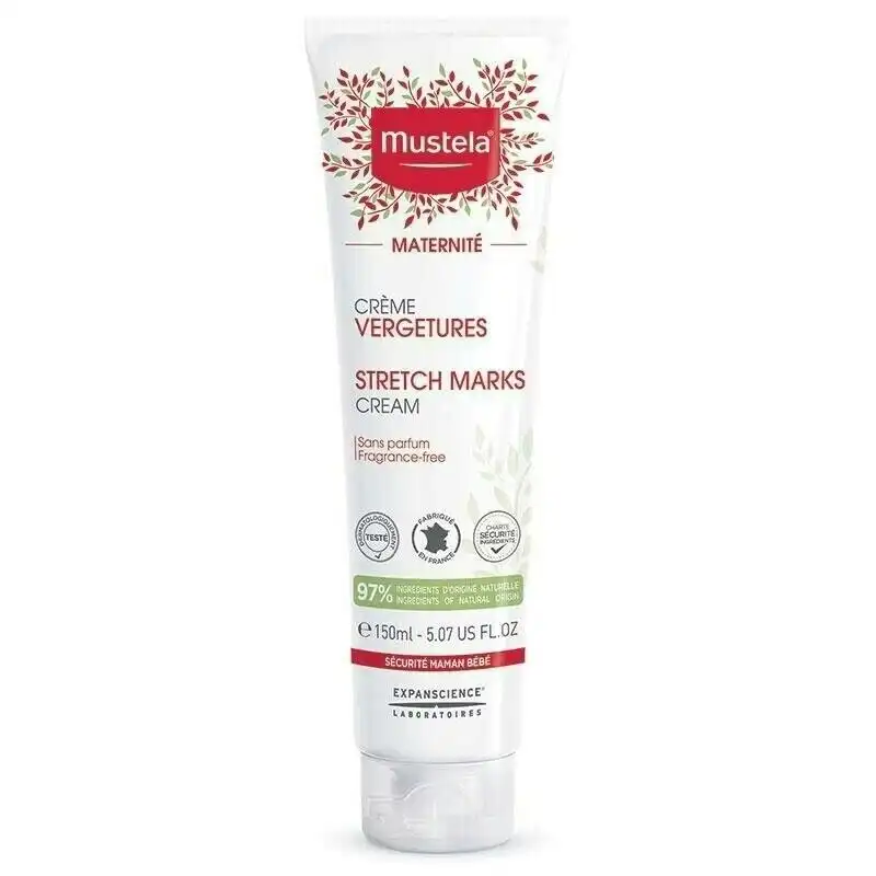 MUSTELA Stretch Marks Cream 150mL 3 in 1 Soothes Skin Elasticity Hydration