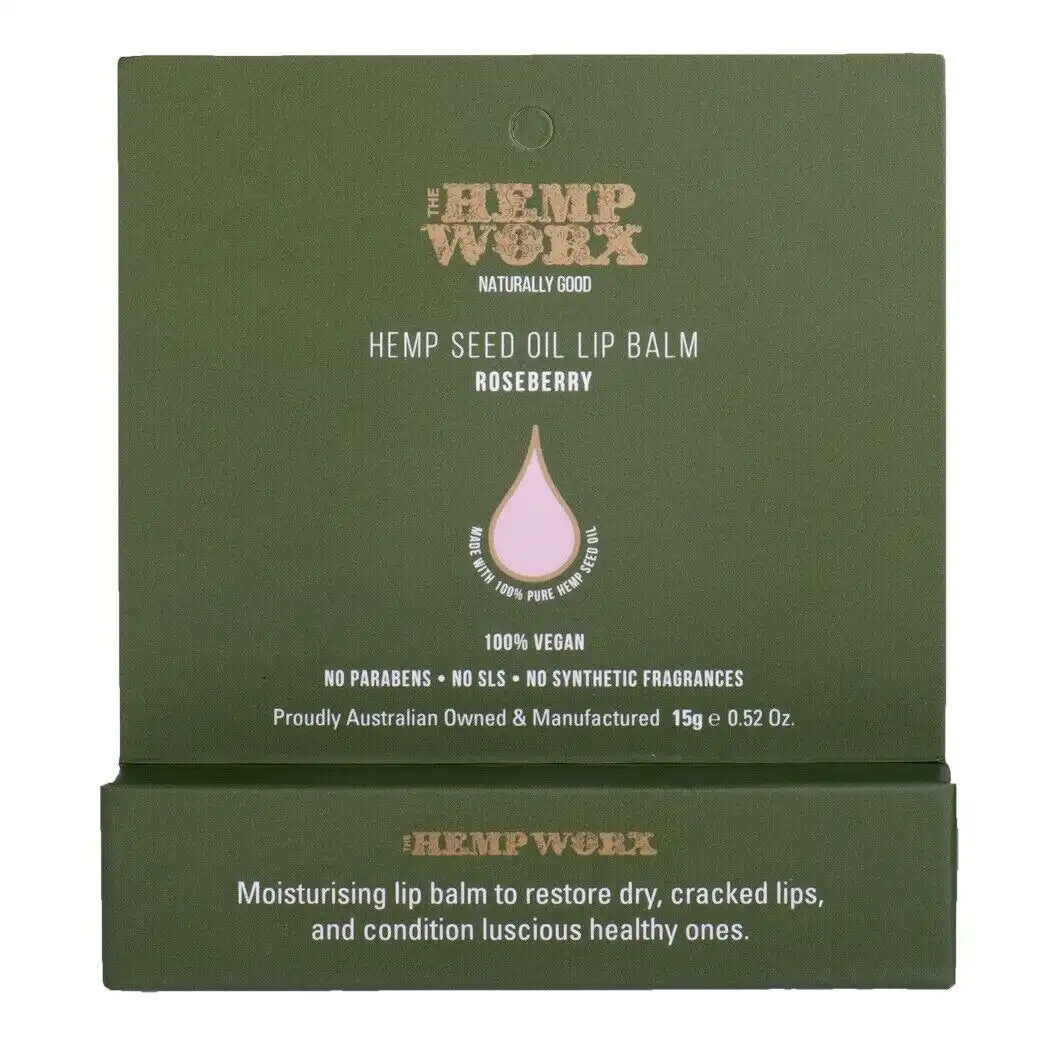Hemp WORX Roseberry Hemp Seed Oil Lip Balm