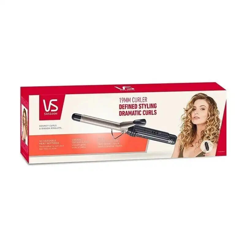 VS Sassoon19MM Hair Curler Instant Heat Ceramic  Styling VSCD16HA