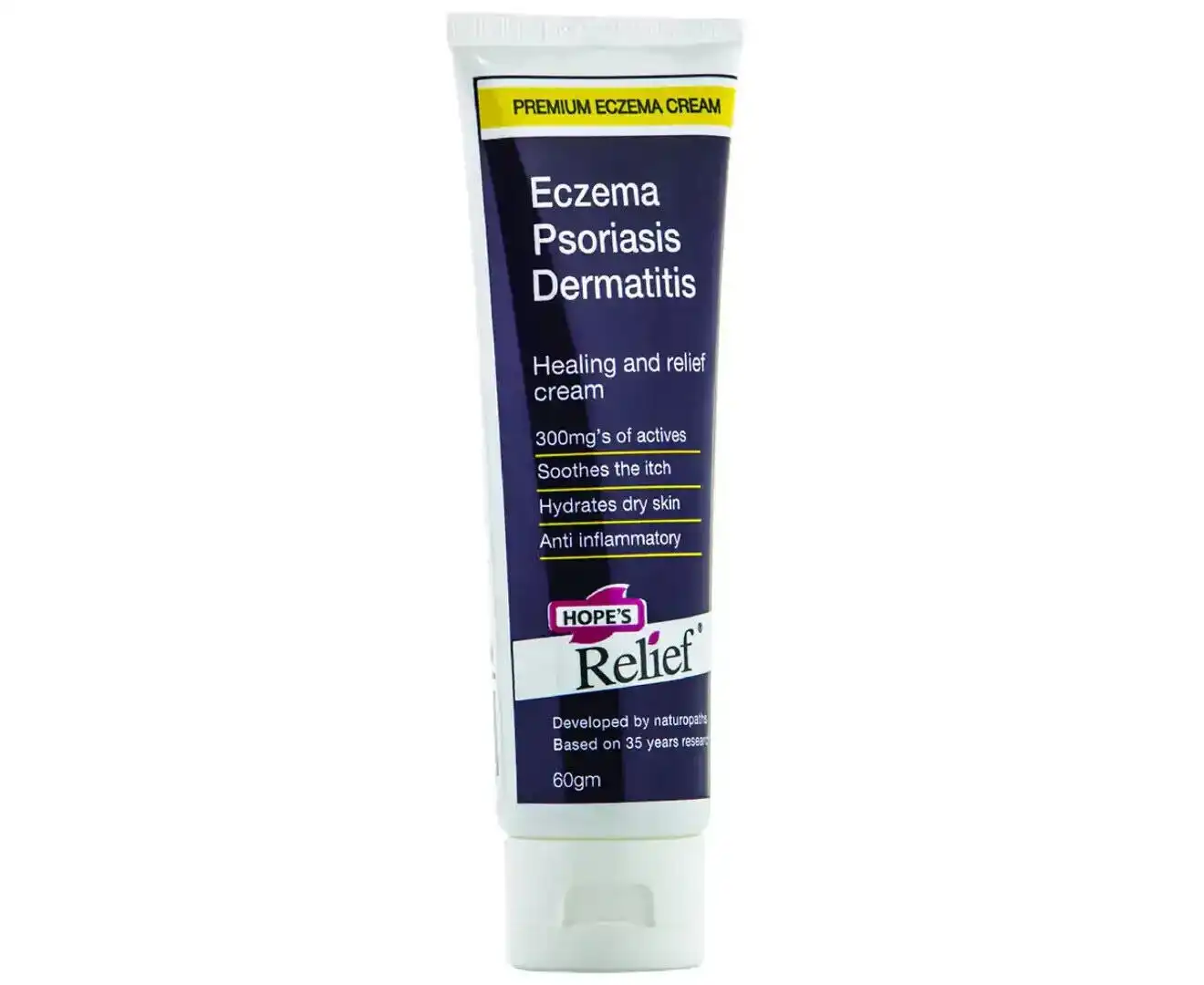 Hope's Relief Cream 60g Premium Natural Eczema Psoriasis Dermatitis Hopes Relief