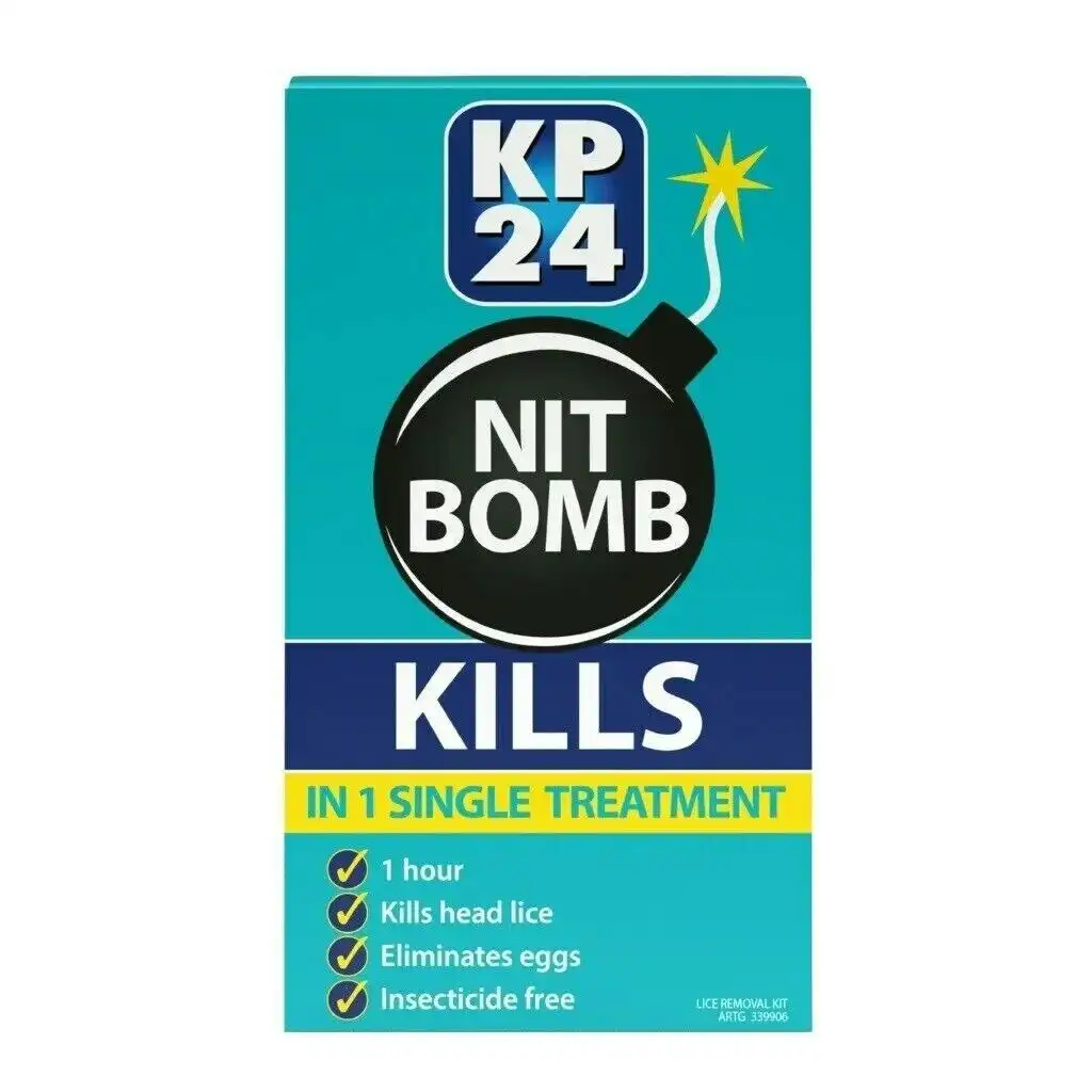 KP24 Nit Bomb - Kills Head Lice & Eliminates Eggs In One Single Treatment 50ml