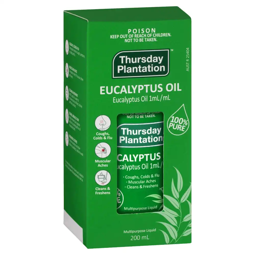 Thursday Plantation Eucalyptus Oil 200mL Multipurpose Liquid 100% Pure