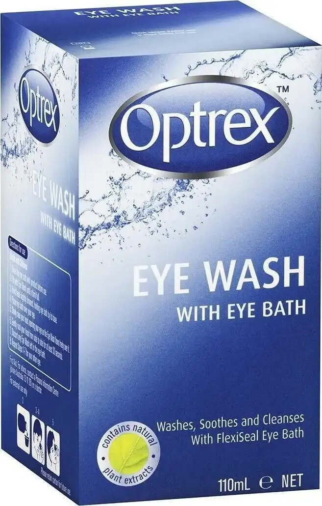 Optrex Eye Wash With Eye Bath For Tired & Uncomfortable Eyes 110ml