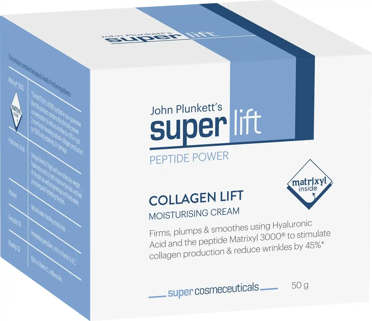 Plunkett's - Superlift Peptide Power Collagen Lift Moisturising Cream 50g