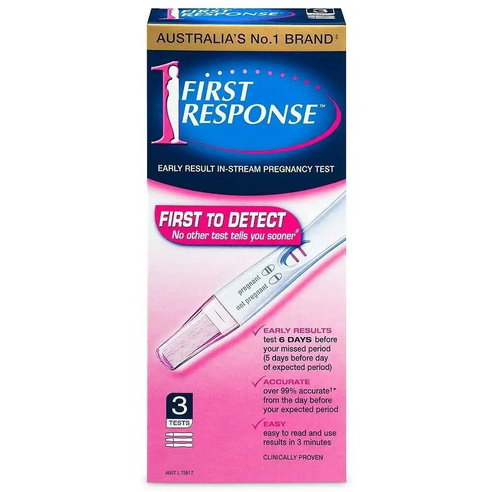 First Response Early Result In-Stream Pregnancy Test 3 Pack