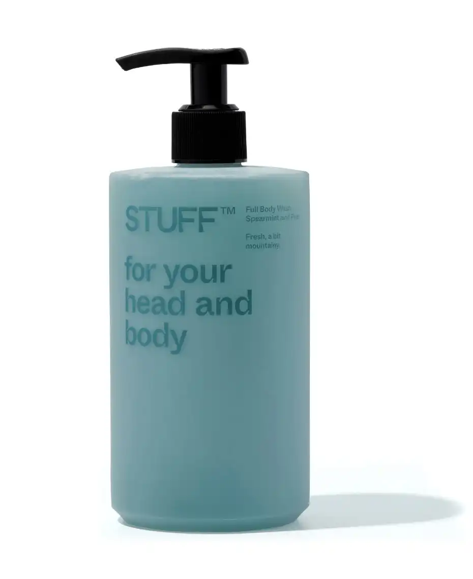 New STUFF Head & Body Wash - Spearmint & Pine - 450Ml