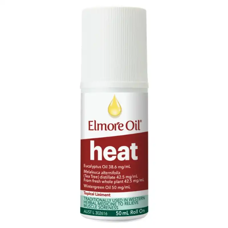 Elmore Oil Muscle Heat Roll On 50ml