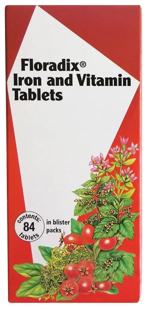 Floradix Iron Vitamin 84 Tablets